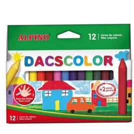 Восковые мелки Alpino Dacscolor, многоцветный, 12 шт.
