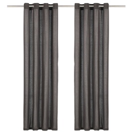 Дневные шторы VLX Cotton 134325, антрацитовый, 1400 мм x 2450 мм