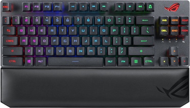 Клавиатура Asus ROG Strix Scope RX TKL Wireless Deluxe ROG RX Red Optical EN, черный, беспроводная