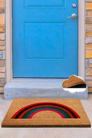 Придверный коврик Conceptum Hypnose Coco Arcobaleno, коричневый/многоцветный, 40 см x 60 см