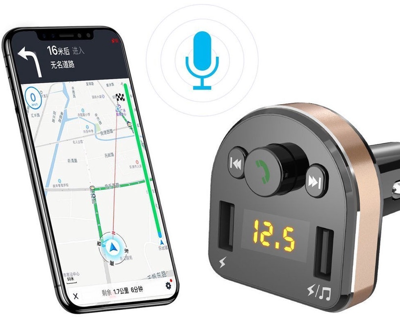 FM-модулятор Dudao FM Transmitter, 12 - 24 В
