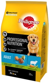 Sausā suņu barība Pedigree Professional Nutrition, jēra gaļa, 15 kg