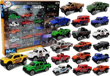 Transporta rotaļlietu komplekts Lean Toys Racing 7612, daudzkrāsaina