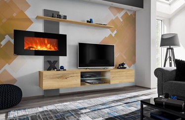 Комплект мебели для гостиной ASM Flame E, серый/коричневатый