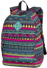 Skolas mugursoma CoolPack Mexican Trip, zaļa/daudzkrāsaina