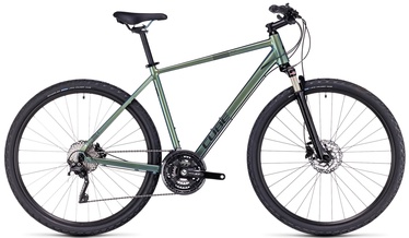 Велосипед гибридный Cube Nature EXC, 28 ″, 21" (54 cm) рама, черный/зеленый