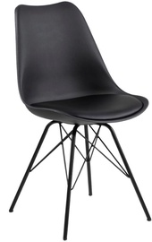 Ēdamistabas krēsls Eris, melna, 54 cm x 48.5 cm x 85.5 cm