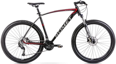 Velosipēds kalnu Romet Mustang M7.1 LTD, 27.5 ", 21" rāmis, melna/sarkana