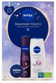 Kūno priežiūros rinkinys Nivea Diamond Touch, 430 ml, 3 vnt.
