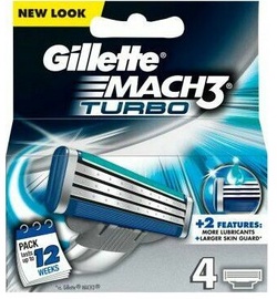 Skūšanās galva Gillette Mach 3 Turbo, 4 gab