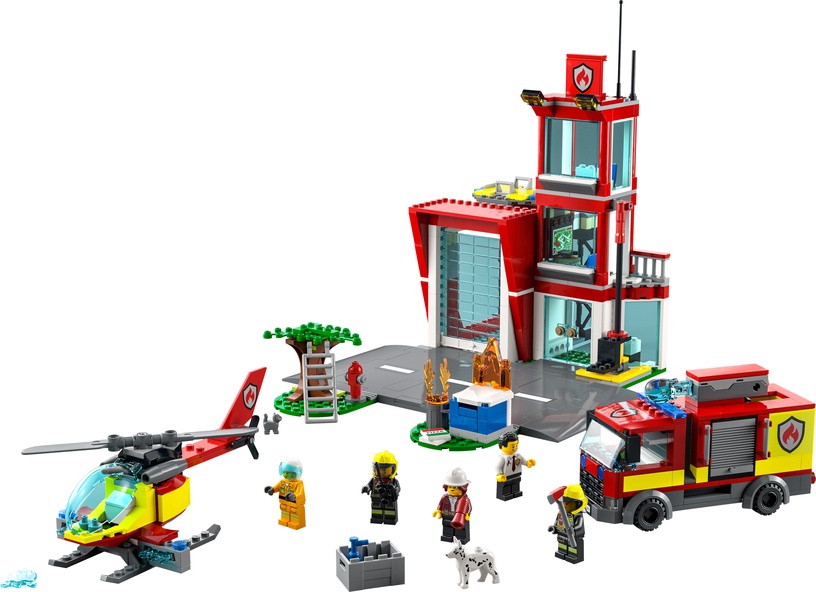 Konstruktors LEGO® City Fire Ugunsdzēsēju depo 60320, 540 gab.
