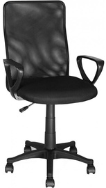 Biroja krēsls Vangaloo Mesh, 48 x 58 x 90 - 102 cm, melna
