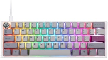 Klaviatūra Ducky One 3 Mini One 3 MIni Cherry MX Speed Silver Anglų (US)/Anglų (UK), balta/pilka/violetinė/šviesiai pilka