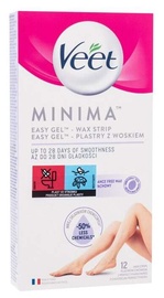 Vaško juostelės depiliacijai Veet Minima Easy-Gel Wax Strips, 12 vnt.