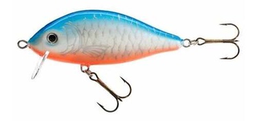 Резиновая рыбка Jaxon Holo Select, 9 см, синий/белый/oранжевый