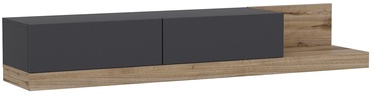 TV galds Kalune Design Major, valriekstu/antracīta, 180 cm x 37 cm x 30 cm