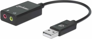 Adapter Manhattan USB - 3.5mm Mic-in and Audio-Out, must