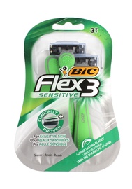 Skustuvas Bic Flex 3 Sensitive, 3 vnt