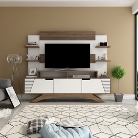 Комплект мебели для гостиной Kalune Design Deparo, комнатные, белый/ореховый