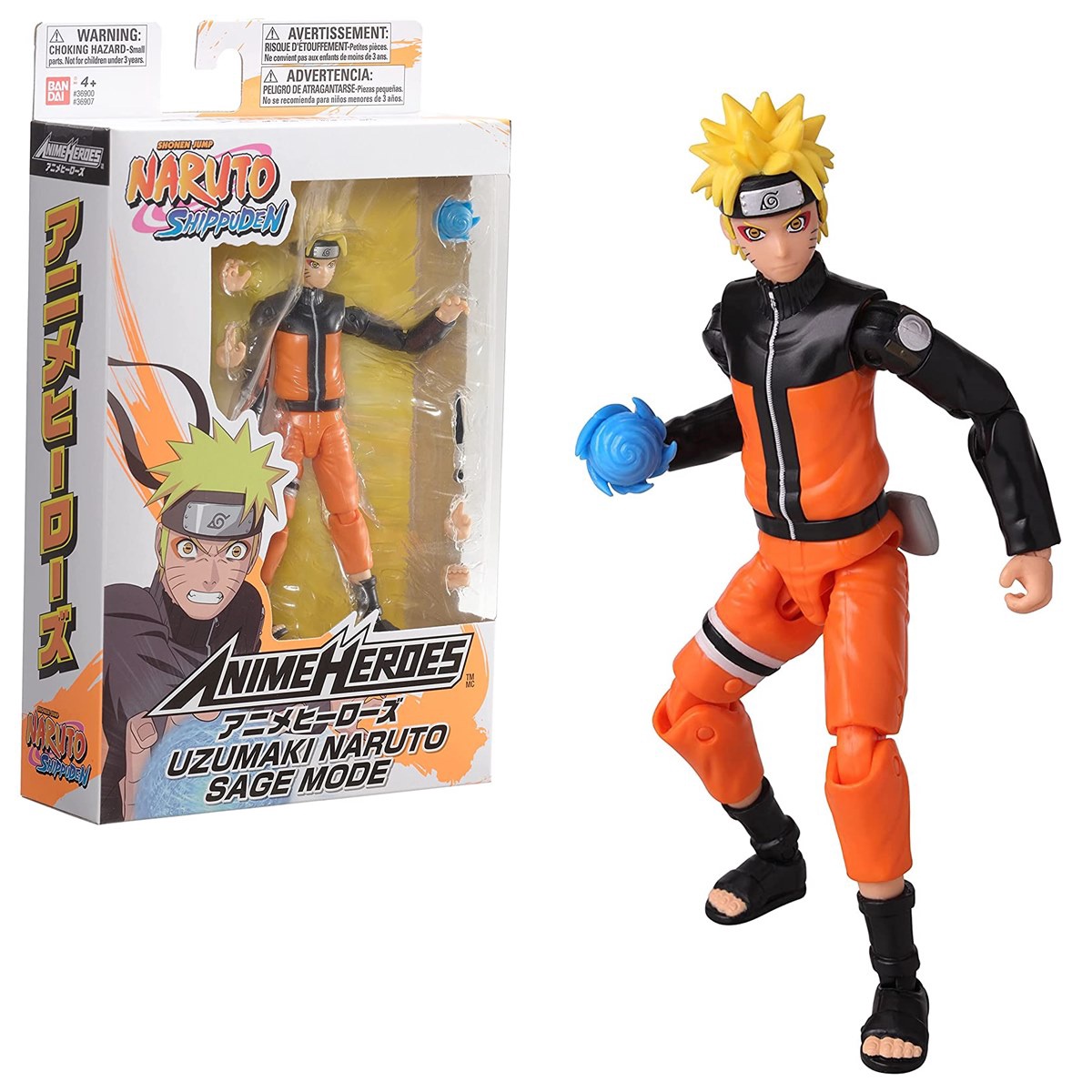 Фигурка-игрушка Bandai Anime Heroes Uzumaki Naruto Sage Mode, 15 см, 7 шт.  - 1a.lt