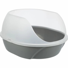 Кошачий туалет с рамкой Trixie Simao 40220, серый, oткрытый, 58 см x 48 см x 30 см