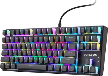 Klaviatūra Preyon Red Blitz Claw Gateron Red Angļu (US), melna