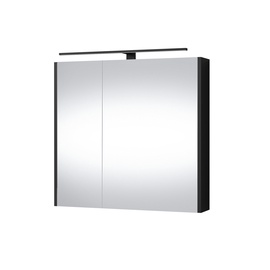 Шкаф для ванной Domoletti Gold Craft, черный, 15 см x 71.8 см x 67.7 см