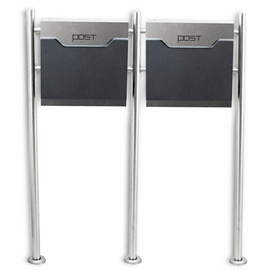 Postkast B2M 3142, hõbe/must, 16.5 cm x 100 cm x 120 cm