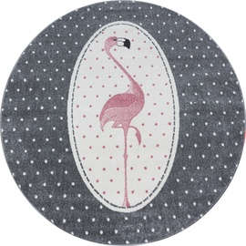 Vaip sise Ayyildiz Kids Flamingo 1601600630, valge/roosa/hall, 160 cm x 160 cm