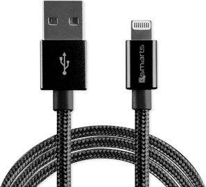 Кабель 4smarts 468604, Lightning/USB, 1 м, черный