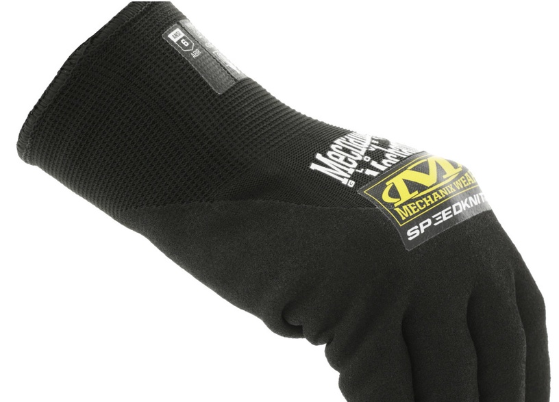 Cimdi sniega, pirkstaiņi Mechanix Wear SpeedKnit Thermal S4DP05, pieaugušajiem, neilons/nitrils/akrila, melna, 9, 2 gab.