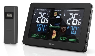 Meteoroloģiskā stacija ar ārējo sensoru Hama Premium