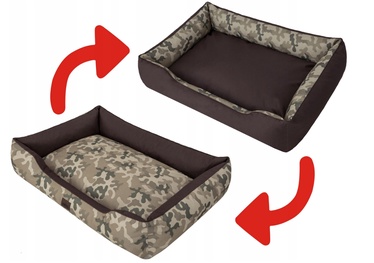 Кровать для животных Hobbydog Double Moro DOUMOB2, коричневый/зеленый, XXL