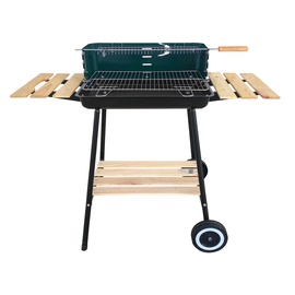 Grill Mirpol, must/roheline, 36 cm