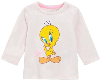 Krekls ar garām piedurknēm, meitenēm Cool Club Looney Tunes LCG2801205, dzeltena/gaiši rozā, 62 cm