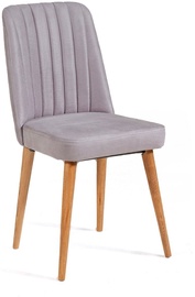 Стул для столовой Kalune Design Vina 0701 869VEL5120, фиолетовый/сосновый, 46 см x 46 см x 85 см