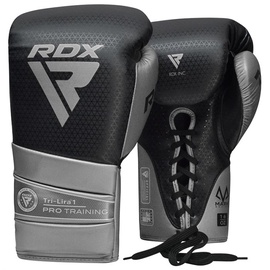 Боксерские перчатки RDX Tri-Lira 1 BGM-PTTL1S, серебристый, 16 oz
