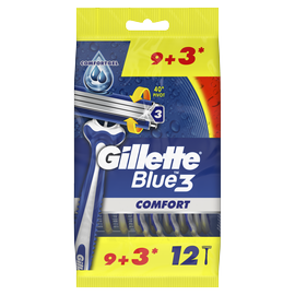 Raseerija Gillette Blue 3 Comfort, 12 tk