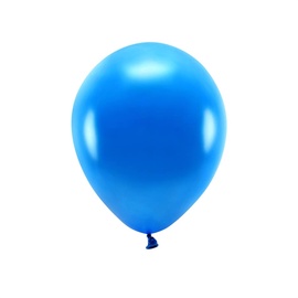 Balons ovāls Party&Deco Eco Metallic, zila, 10 gab.
