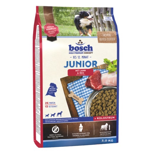 Сухой корм для собак Bosch PetFood, баранина/рис, 3 кг