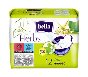Higiēniskās paketes Bella Herbs Tilia, 12 gab.