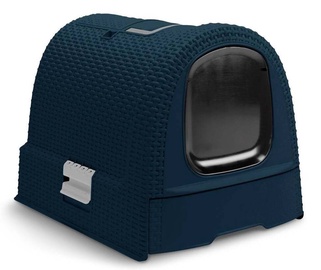 Кошачий туалет Curver Litter Tray 255234, синий, закрытый, 510 x 385 x 395 мм