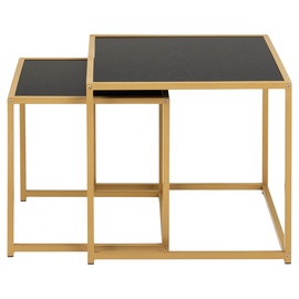 Kafijas galdiņš Actona Seaford 62316, melna, 500 mm x 500 mm x 450 mm