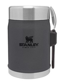 Termoss pārtikai Stanley Classic Legendary Food Jar + Spork, 0.4 l, tumši pelēka