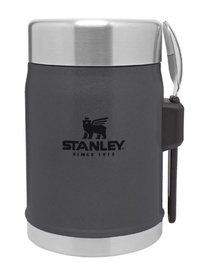 Термос для еды Stanley Classic Legendary Food Jar + Spork, 0.4 л, темно-серый