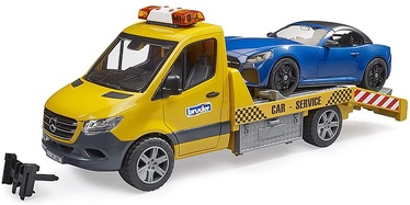 Транспортный набор игрушек Bruder Sprinter Car Transporter 02675, многоцветный