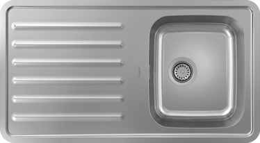 Кухонная раковина Hansgrohe Built-In Sink S4111-F340, нержавеющая сталь, 920 мм x 510 мм x 210 мм