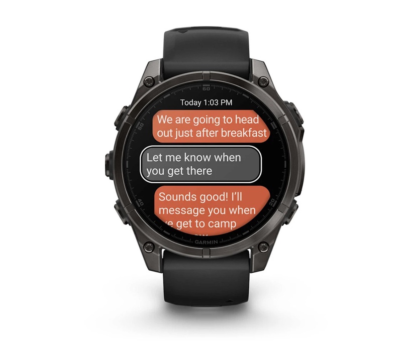 Nutikell Garmin Fenix 8 47MM AMOLED SAPHIRE 010-02904-21, must