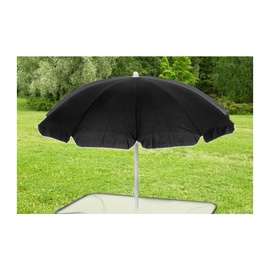 Sodo skėtis 4Living, 180 cm, juoda/pilka/smėlio