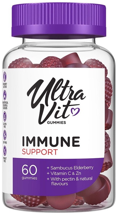 Pārtikas piedeva UltraVit Gummies Immune Support x 60
